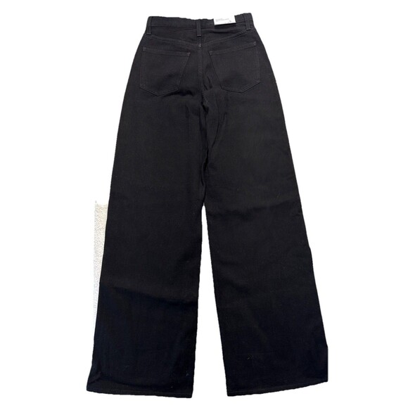 Sam Edelman Bianka High Rise Wide Leg Black Sequin Jeans Women 24 NWT Party Glam - Picture 4 of 15